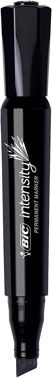 BIC Marking Permanent Marker Chisel Tip Black 12CountBlack
