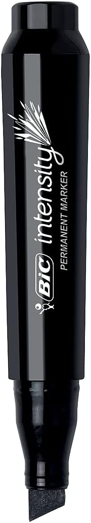 BIC Marking Permanent Marker Chisel Tip Black 12CountBlack