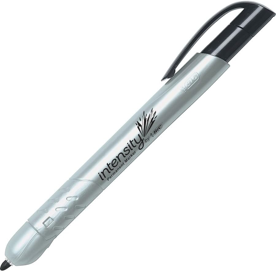BIC Marking Permanent Marker Retractable Black 12 Pack