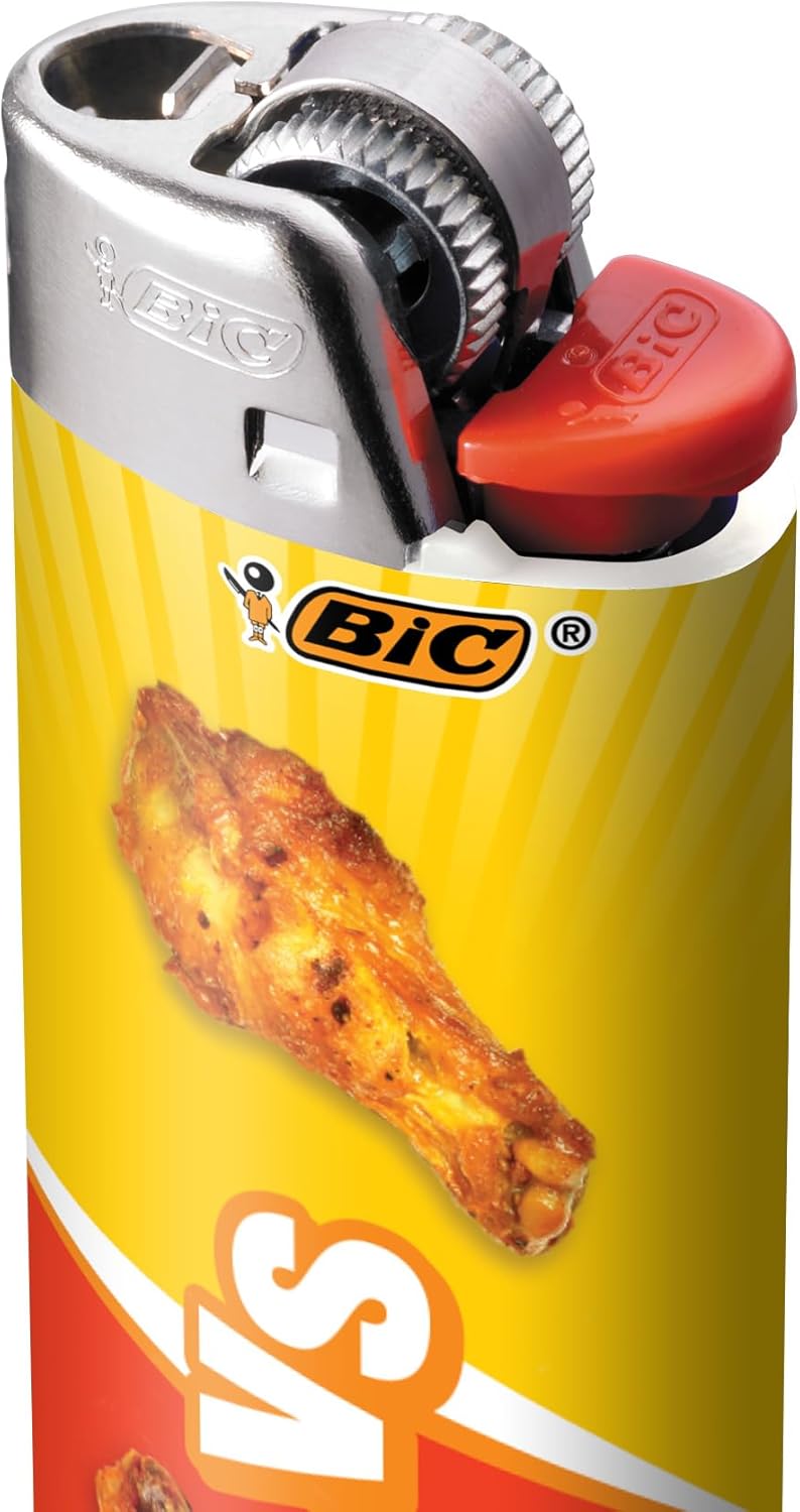 BIC Maxi Pocket Lighter Special Edition Party Animal Collection Assorted Unique Lighter Designs 8 Count Pack of LightersGood Vibes