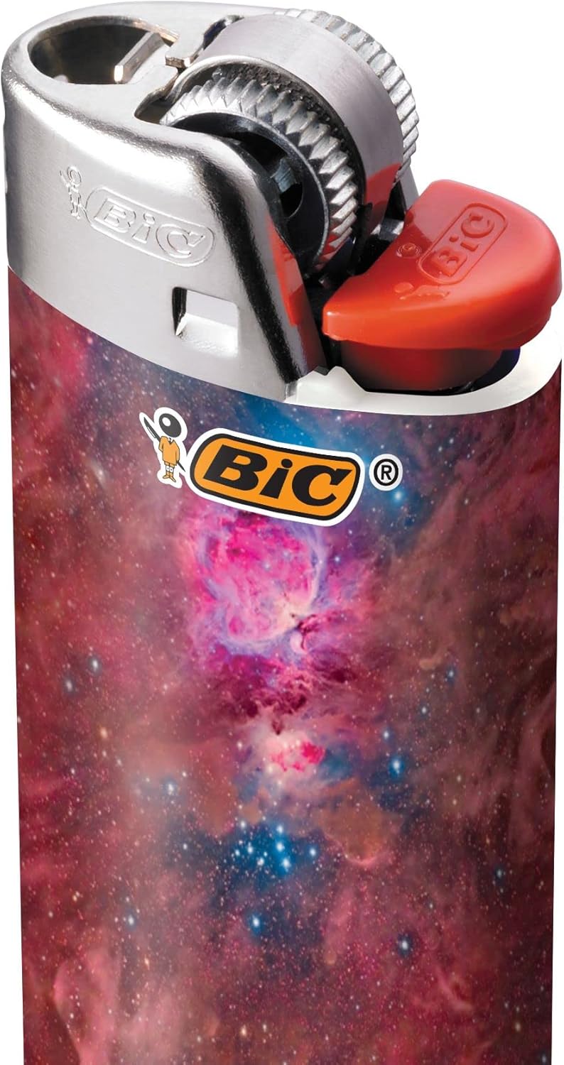 BIC Maxi Pocket Lighter Special Edition Party Animal Collection Assorted Unique Lighter Designs 8 Count Pack of LightersOut of This World
