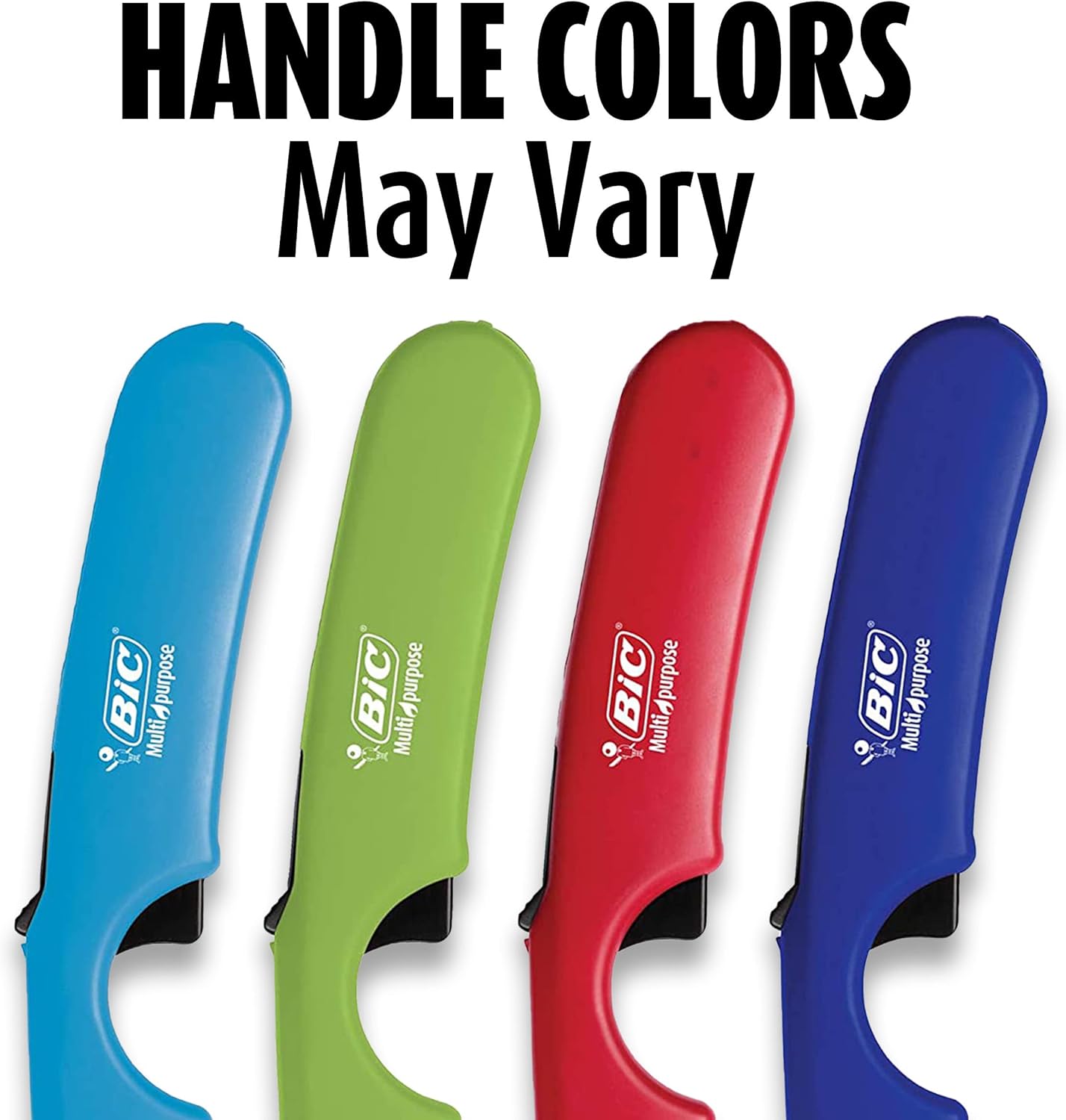 BIC MultiPurpose Classic and Flex Wand Candle Lighters Assorted Colors Reliable and Safe For Fireplaces Campfires and More Utility Lighter 4Count