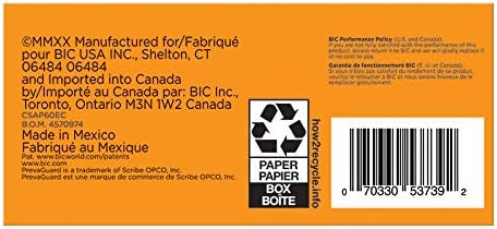 BIC PrevaGuard Clic Stic Ballpoint Pen Contains Builtin Protection On the Pen To Suppress Bacteria Growth 12CountBlack
