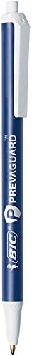 BIC PrevaGuard Clic Stic Ballpoint Pen Contains Builtin Protection On the Pen To Suppress Bacteria Growth 12CountBlue
