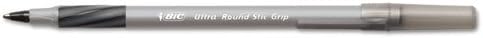 BIC Round Stic Grip XtraComfort Medium Ball Point Pen Black 12 Pack12 Count Pack of 2