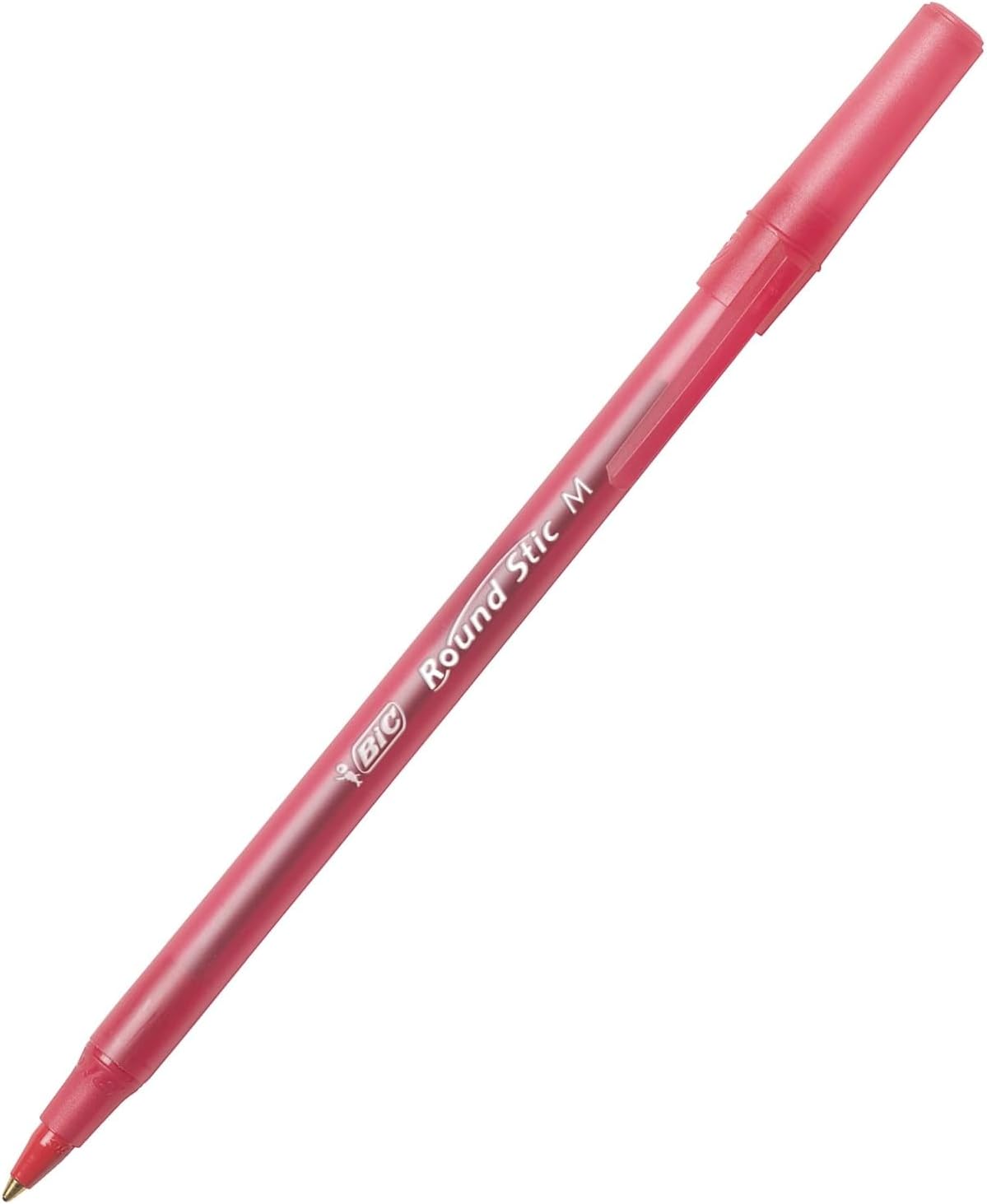 BIC Round Stic Xtra Life Ballpoint Pen Medium Point 10mm Red 10Count10 Count Pack of 1