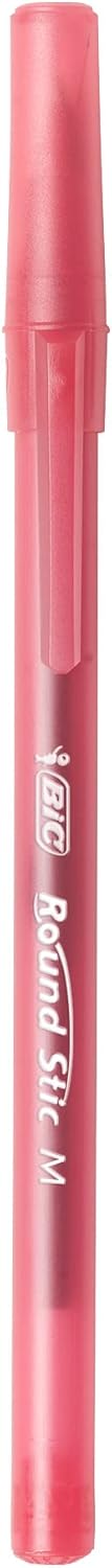 BIC Round Stic Xtra Life Ballpoint Pen Medium Point 10mm Red 10Count10 Count Pack of 2