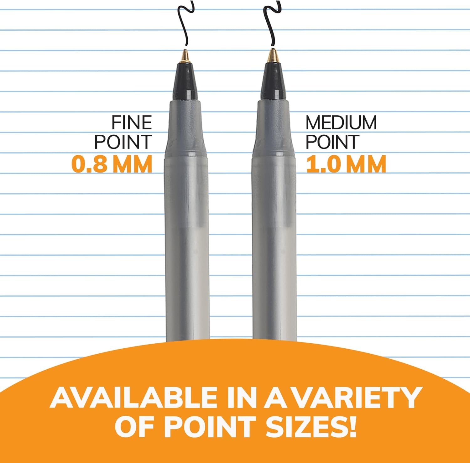 BIC Round Stic Xtra Life Blue Ballpoint Pens Medium Point 10mm 240Count Pack of Bulk Pens Flexible Round Barrel for Writing Comfort No 1 Selling Ballpoint Pens