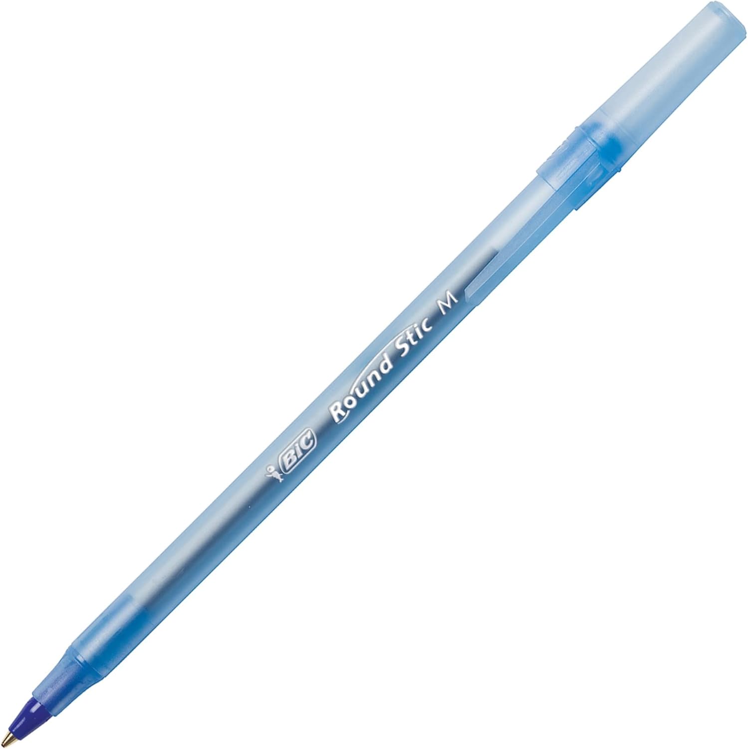 BIC Round Stic Xtra Life Blue Ballpoint Pens Medium Point 10mm 240Count Pack of Bulk Pens Flexible Round Barrel for Writing Comfort No 1 Selling Ballpoint Pens