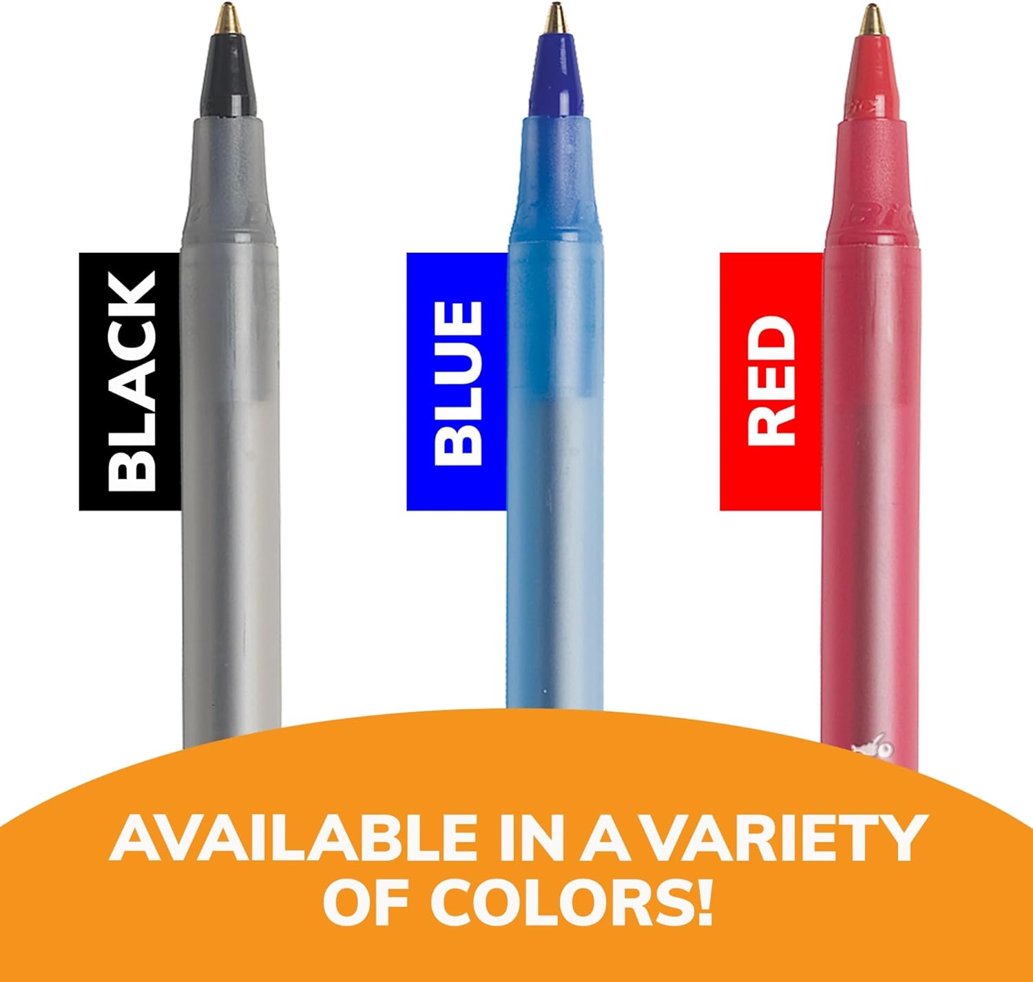 BIC Round Stic Xtra Life Blue Ballpoint Pens Medium Point 10mm 240Count Pack of Bulk Pens Flexible Round Barrel for Writing Comfort No 1 Selling Ballpoint Pens