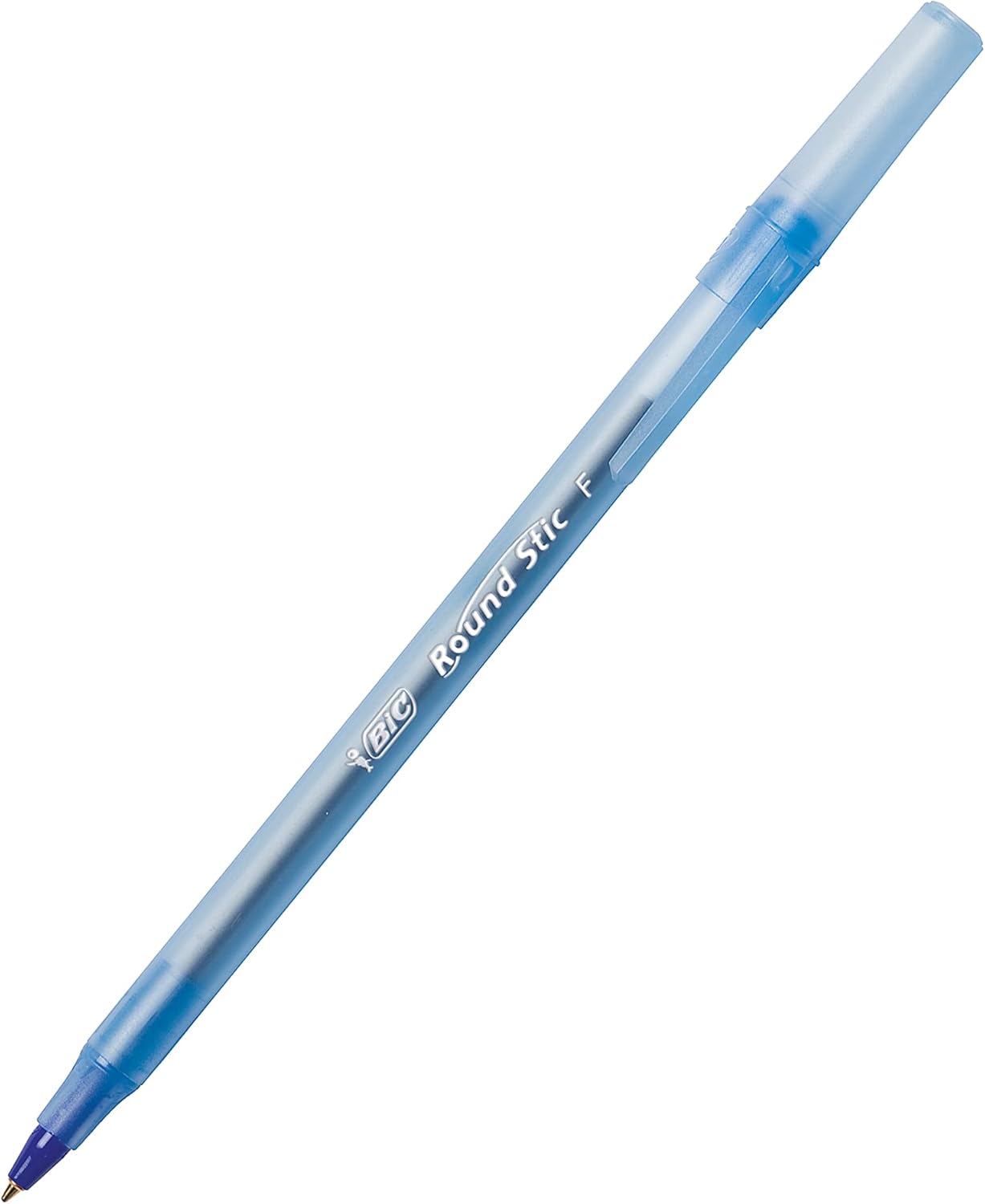 BIC Round Stic Xtra Life Blue Ballpoint Pens Medium Point 10mm 60Count Pack of Bulk Pens Flexible Round Barrel for Writing Comfort No 1 Selling Ballpoint Pens60 Count Pack of 1