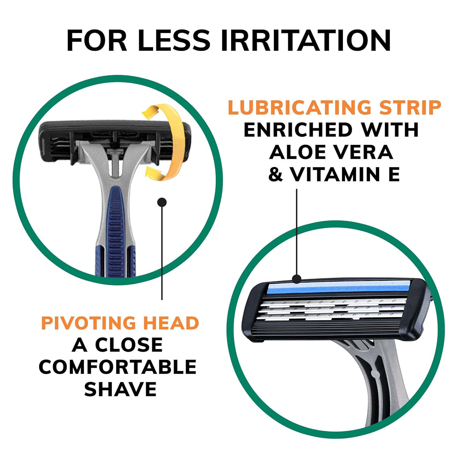 BIC Sensitive 3 Disposable Razors for Men With 3 Blades for Sensitive Skin 12 Count Value Pack of Shaving Razors