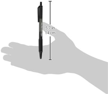 BIC Soft Feel Black Retractable Ballpoint Pens Medium Point 10mm 36Count Pack Black Pens With SoftTouch Comfort Grip36 Count Pack of 1