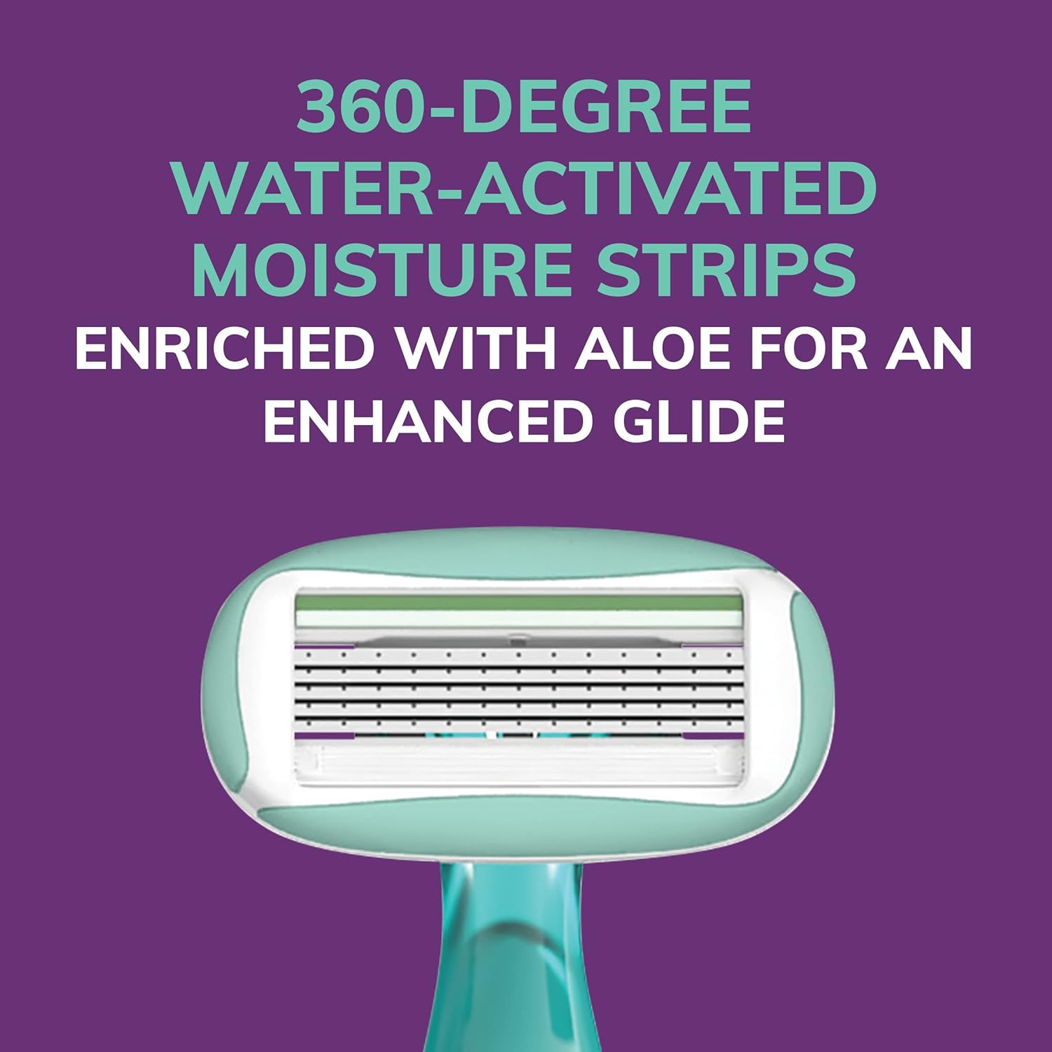 BIC Soleil Sensitive Advanced Womens Disposable Razors With 360 Degree Water Activated Moisture Strip for Enhanced Glide Shaving Razors With 5 Blades 10 Count1 Count Pack of 2