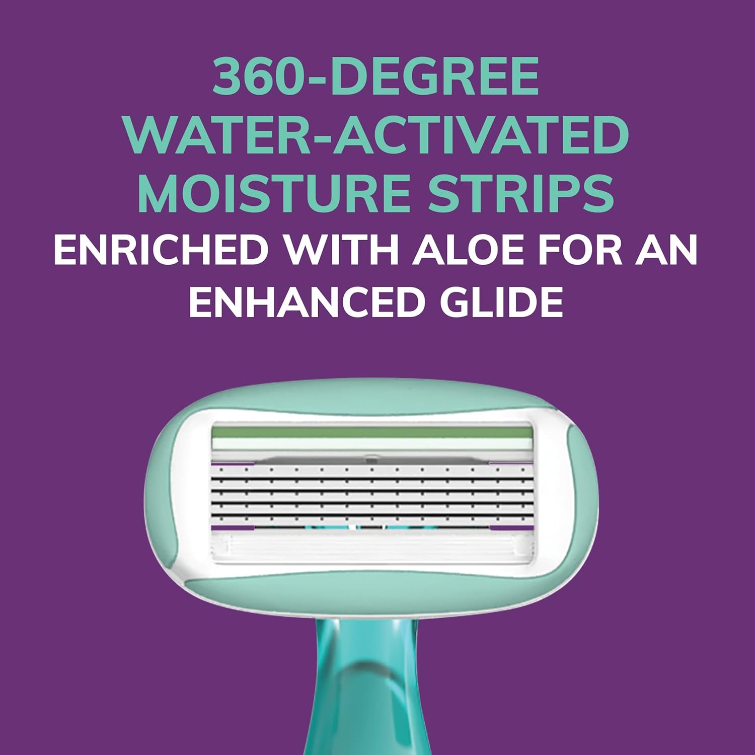 BIC Soleil Sensitive Advanced Womens Disposable Razors With 360 Degree Water Activated Moisture Strip for Enhanced Glide Shaving Razors With 5 Blades 10 Count10 Count Pack of 1