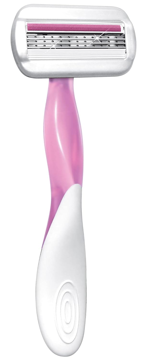 BIC Soleil Sensitive Womens Disposable Razors 3 Blades With Moisture Strip For a Silky Smooth Shave 3 Piece Razor SetPack of 2
