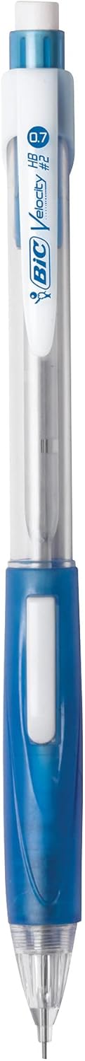 BIC Velocity Mechanical Pencils With Colorful Barrel Medium Point 07mm 6Count Pack Mechanical Pencils With Eraser and Lead Refills