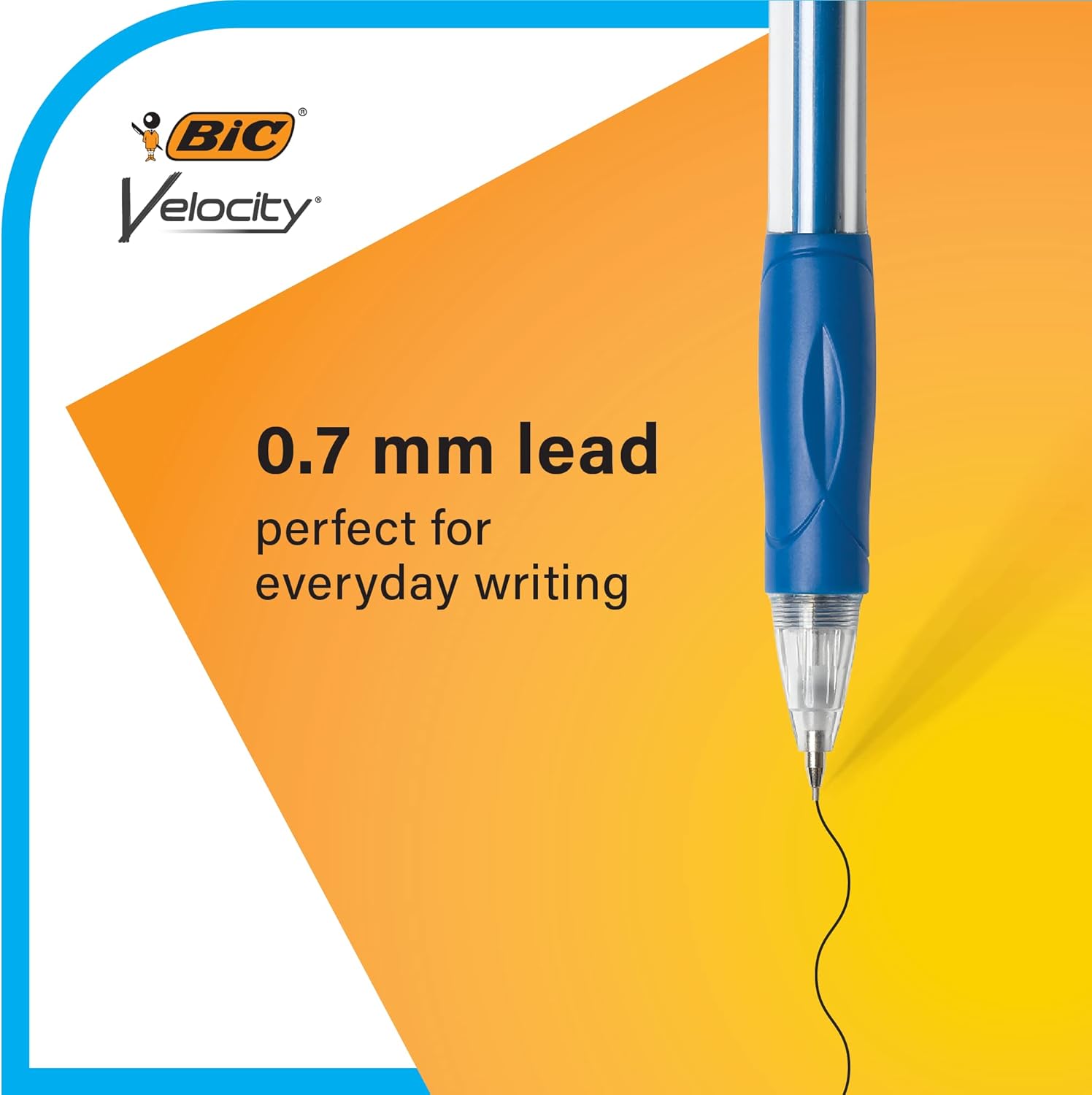 BIC Velocity Original Mechanical Pencil Medium Point 07mm Smooth Dark Writing 2Count2 Count Pack of 2