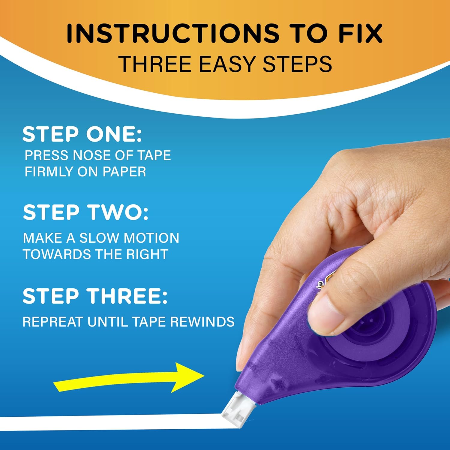 BIC WhiteOut Brand EZ Correct Correction Tape 393 Feet 4Count Pack of white Correction Tape Fast Clean and Easy to Use TearResistant Tape4 Count