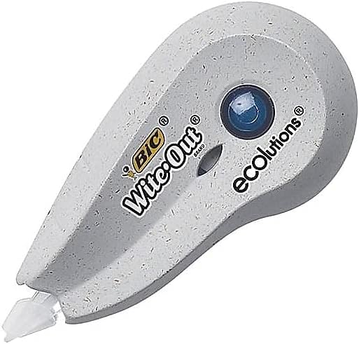 BIC WiteOut Brand ECOlutions Mini Correction Tape White 2Count
