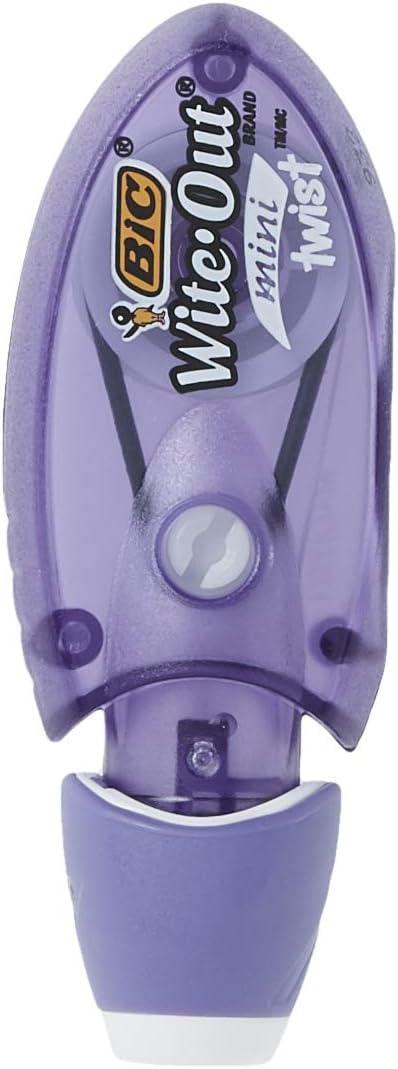 BIC WiteOut Brand Mini Twist Correction Tape White 1Count1 Count Pack of 1