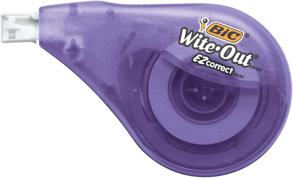BIC WiteOut EZ Correct Correction Tape White Pack of 1010 Count