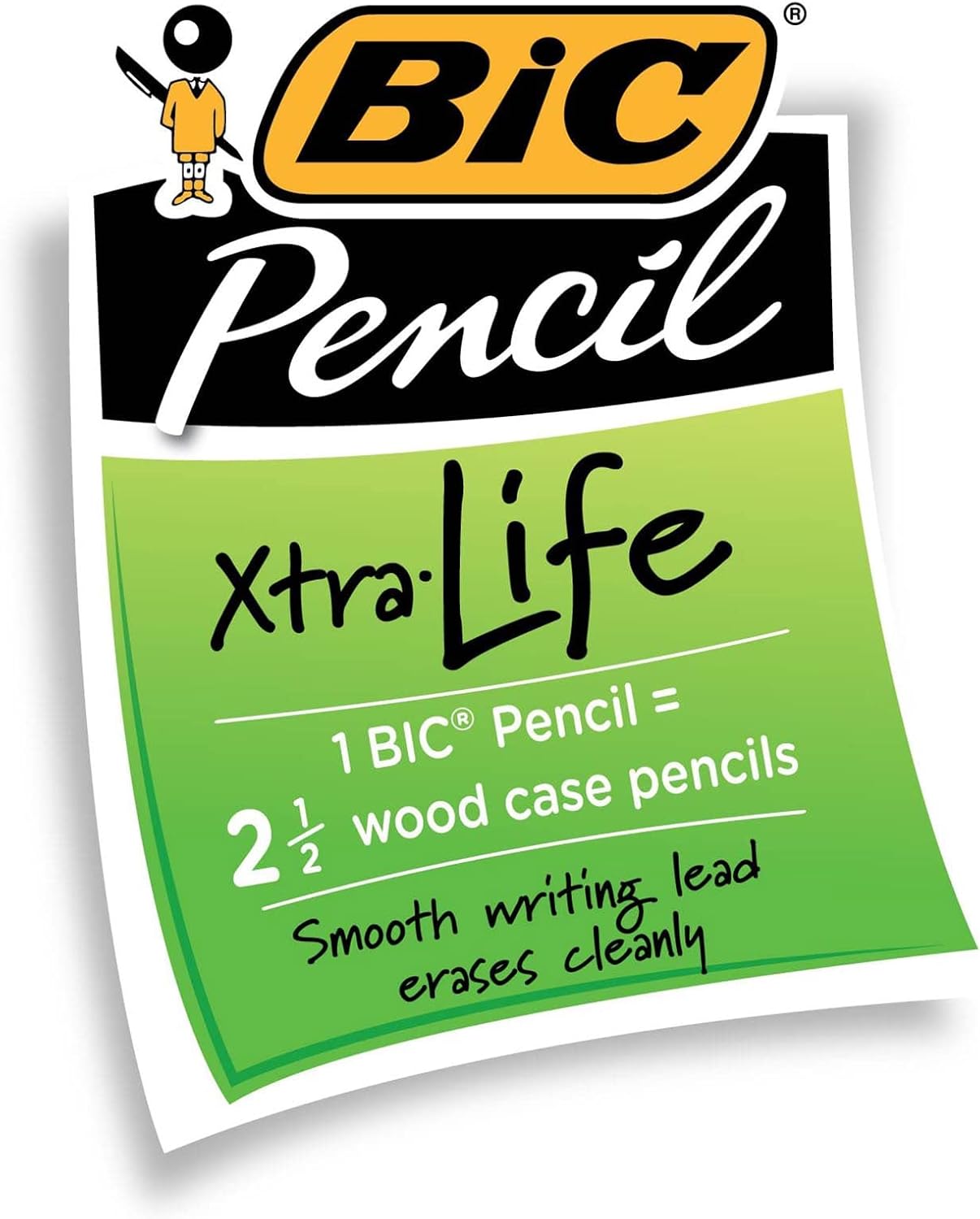 BIC XtraLife Mechanical Pencil Clear Barrel Medium Point 07mm 12Count  Black