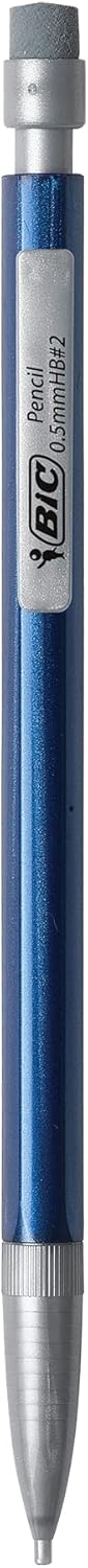 BIC XtraPrecision Mechanical Pencil Metallic Barrel Fine Point 05mm 24Count Doesnt Smudge and Erases Cleanly48 Count Pack of 12