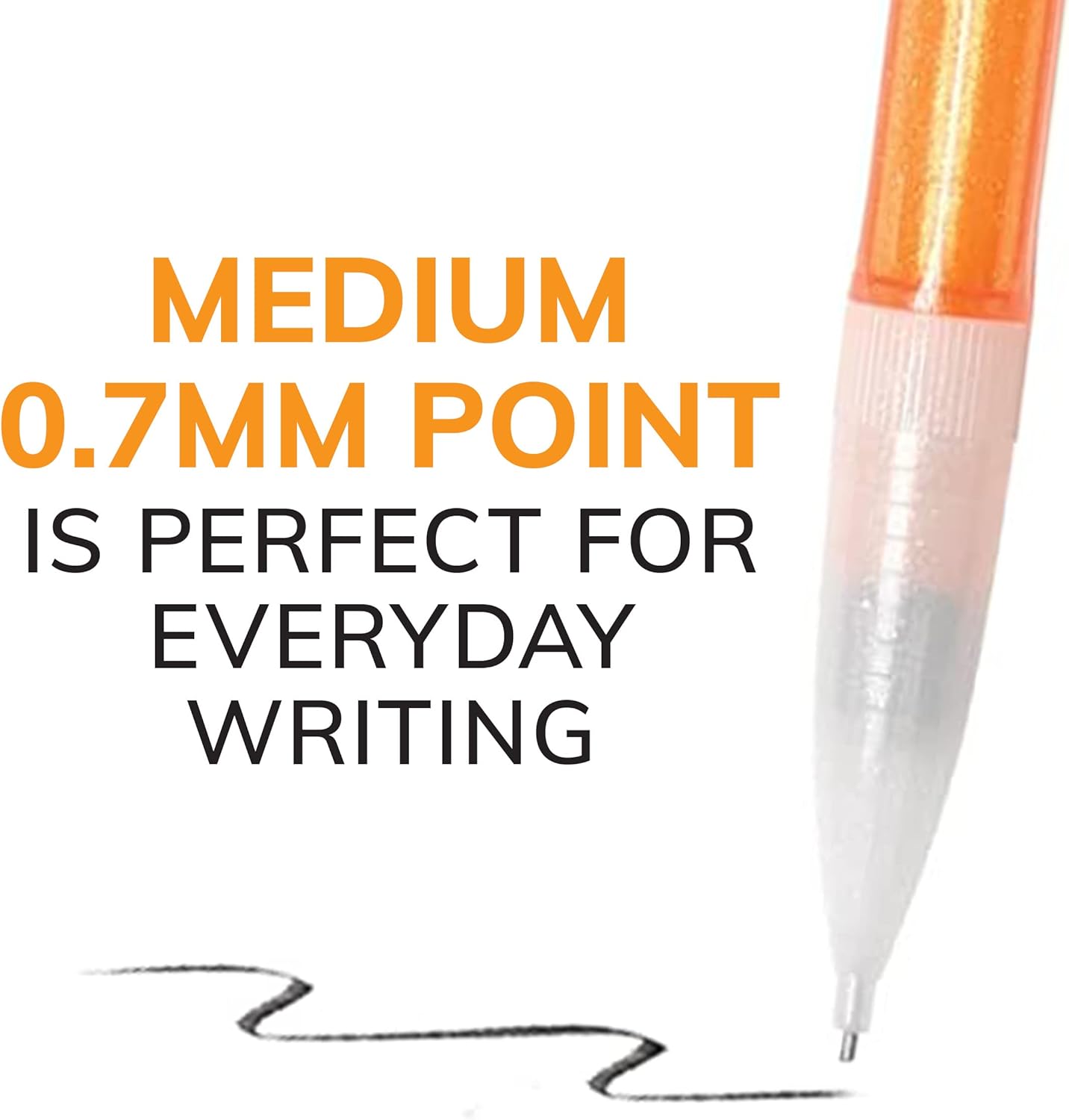 BIC XtraSparkle Number 2 Mechanical Pencils With Erasers MPLP241BLK Medium Point 07mm 24Count Pack Cute Mechanical Pencils For Girls Boys and Adults Barrel Colors May Vary07mm