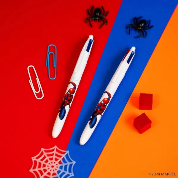 BIC 4Color Marvels Avengers Edition Retractable Ball Pens Medium Point 10mm 3Count Pack Retractable Ball Pen With LongLasting Ink3Count Pack of 1