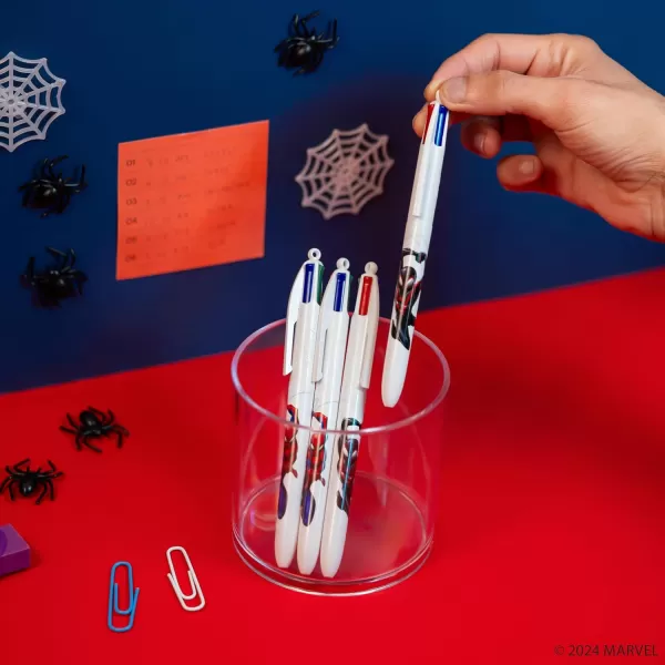 BIC 4Color Marvels Avengers Edition Retractable Ball Pens Medium Point 10mm 3Count Pack Retractable Ball Pen With LongLasting Ink3Count Pack of 1