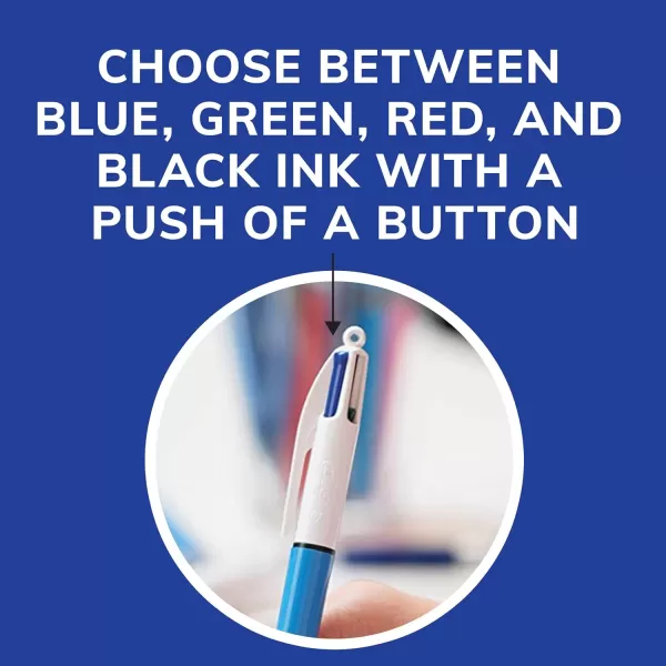BIC 4Color Original Retractable Ball Pens Versatile 10mm Medium Point LongLasting Ink Great Gift Idea 3Count in Assorted Colors