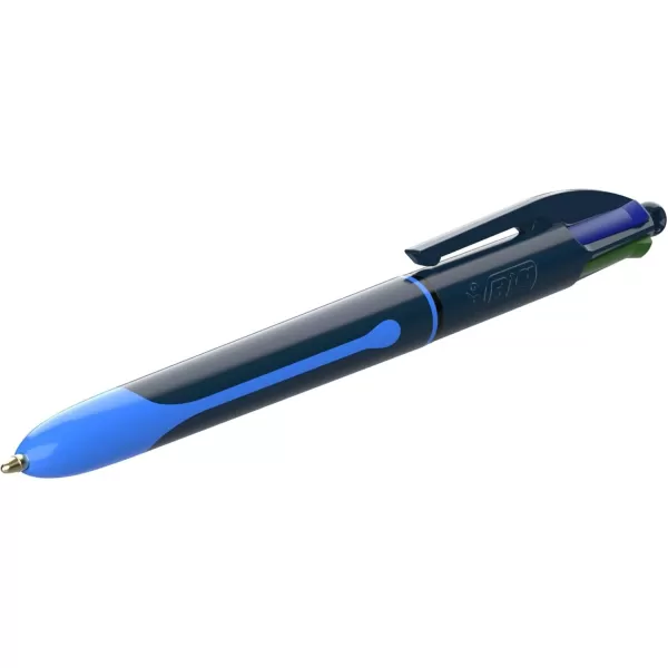 BIC 4Color Smooth Retractable Ballpoint Pens Medium Point 10mm 3Count Pack Colored Pens with LongLasting Ink3Count Pack of 1