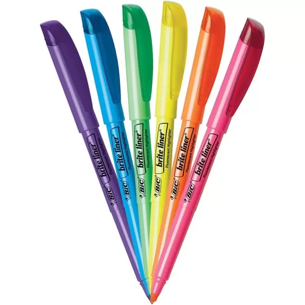 BIC Brite Liner Highlighter Chisel Tip Green 12Count BL11GREENAssorted