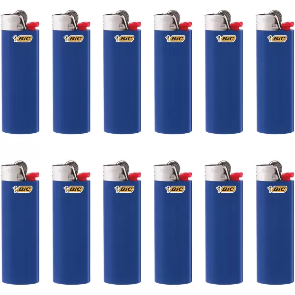 BIC Classic Maxi Pocket Lighter Blue 12Pack Packaging May Vary