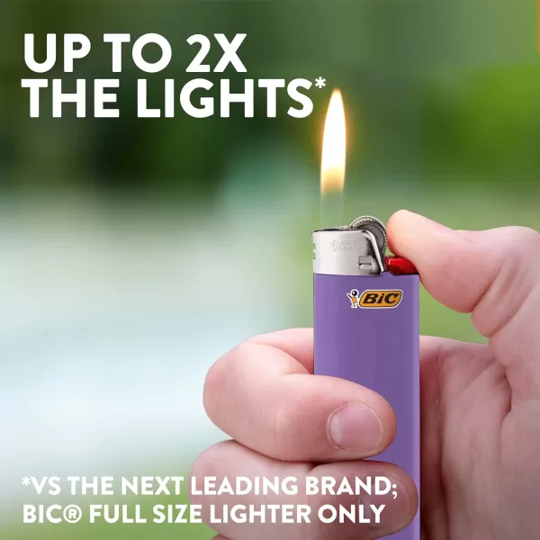 BIC Classic Pocket Lighters Reliable and Safe Perfect for Holiday Celebrations Purple 12Pack
