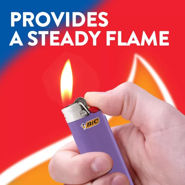 BIC Classic Pocket Lighters Reliable and Safe Perfect for Holiday Celebrations Purple 12Pack
