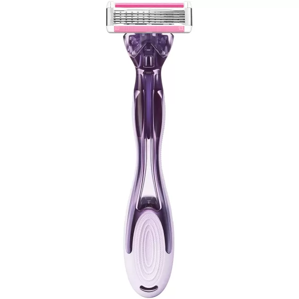 BIC Click 5 Soleil Womens Disposable Razors 5 Blades With a Moisture Strip For a Smoother Shave 1 Handle and 3 Cartridges 4 Piece Razor Set1 Handle  3 Cartridges