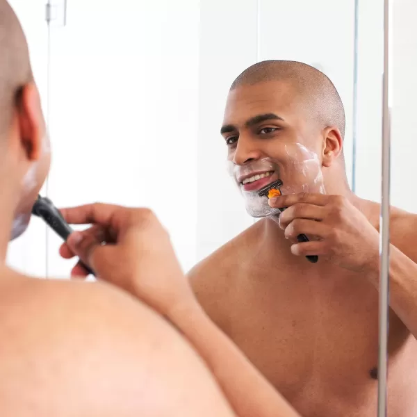 BIC Comfort 3 Refillable ThreeBlade Disposable Razors for Men Sensitive Skin Razor for a Comfortable Shave 1 Handle and 12 Cartridges With 3 Blades 13 Piece Razor KitBlackOrange