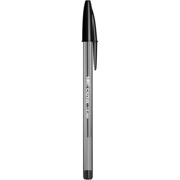 BIC Cristal Xtra Bold Ballpoint Pens Bold Point 16mm For Vivid And Dramatic Lines Assorted Colors 24Count PackBlack