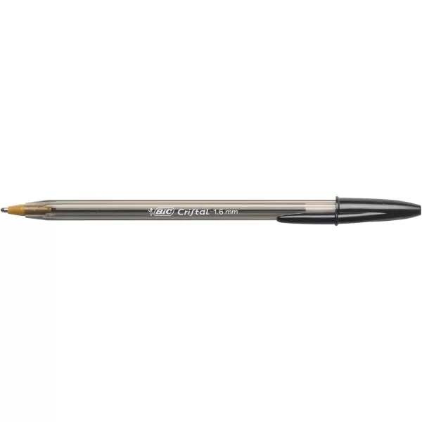 BIC Cristal Xtra Bold Ballpoint Pens Bold Point 16mm For Vivid And Dramatic Lines Assorted Colors 24Count PackBlack