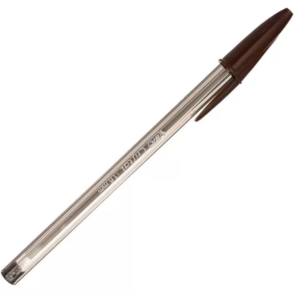 BIC Cristal Xtra Bold Ballpoint Pens Bold Point 16mm For Vivid And Dramatic Lines Assorted Colors 24Count PackBlack
