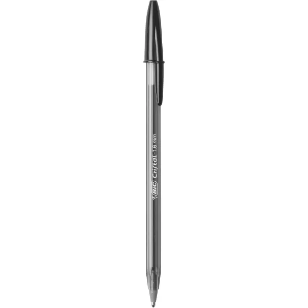 BIC Cristal Xtra Bold Ballpoint Pens Bold Point 16mm For Vivid And Dramatic Lines Assorted Colors 24Count PackBlack