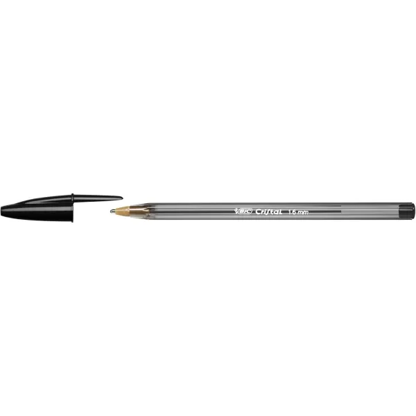 BIC Cristal Xtra Bold Ballpoint Pens Bold Point 16mm For Vivid And Dramatic Lines Assorted Colors 24Count PackBlack