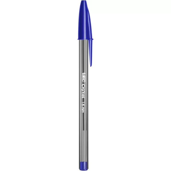 BIC Cristal Xtra Bold Ballpoint Pens Bold Point 16mm For Vivid And Dramatic Lines Assorted Colors 24Count PackBlue