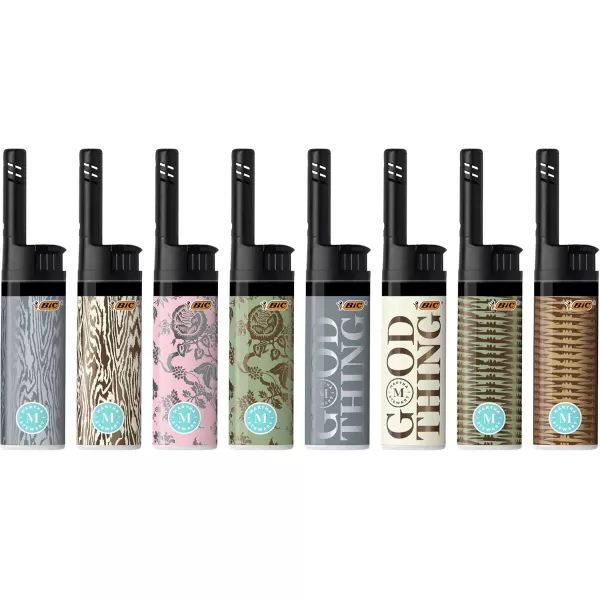 BIC EZ Reach Candle Lighter The Ultimate Lighter with Wand for Candles Assorted Martha Stewart Designs 6 Count Pack of Lighters6