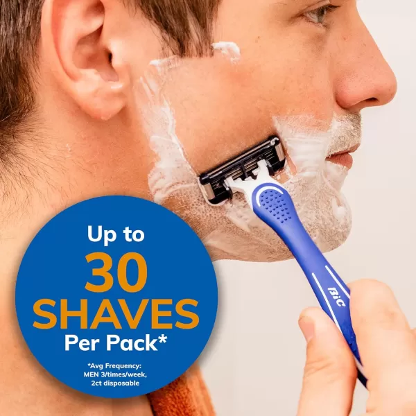 BIC EasyRinse AntiClogging Mens Disposable Razors for a Smooth Summer Shave With Less Irritation Shaving Razors With 4 Blades 6 Pack1 Count Pack of 1