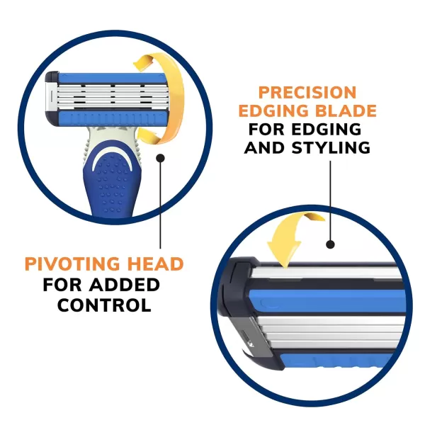 BIC EasyRinse AntiClogging Mens Disposable Razors for a Smooth Summer Shave With Less Irritation Shaving Razors With 4 Blades 6 Pack6 Count Pack of 1