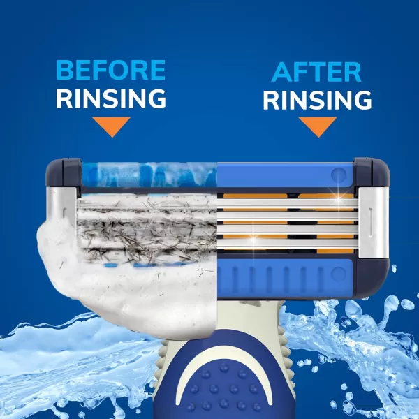 BIC EasyRinse AntiClogging Mens Disposable Razors for a Smooth Summer Shave With Less Irritation Shaving Razors With 4 Blades 6 Pack6 Count Pack of 1