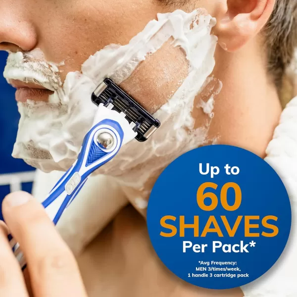 BIC EasyRinse AntiClogging Refillable Mens Razors With 4 Blades 1 Handle and 9 Refill Razor Cartridges Razor KitAssorted